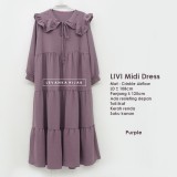 LIVI-004 LIVI Midi Dress Crinkle Airflow